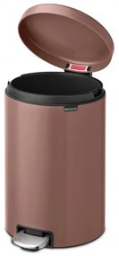 Cos cu pedala Brabantia NewIcon 1008849, 20 L, Inchidere lina, Baza antiderapanta, Finisaj satinat, Maro