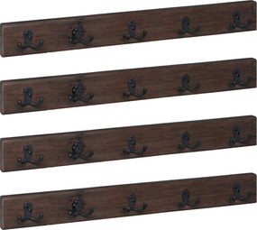 vidaXL Umeraș Maro 60 x 7 x 8 cm Lemn recuperat masiv