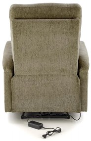 Fotoliu recliner Jamal stofa olive H105 cm