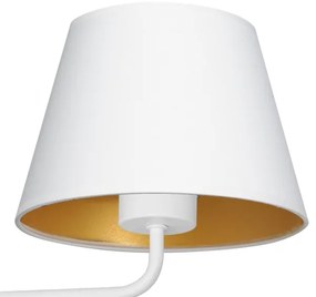 Lampă de perete ARDEN 1xE27/60W/230V alb/auriu