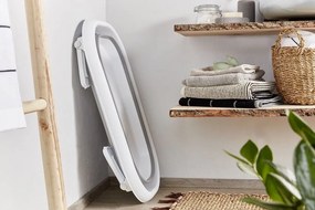 Cadă pliabilă  Baby Bath 2 GO pentru copii, compactă, alb/g