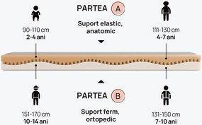 Saltea pentru copii Junior de la iSleep 16 cm