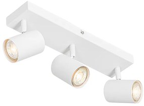 Plafonieră modernă albă cu 3 lumini, dreptunghiulară reglabilă - Jeana