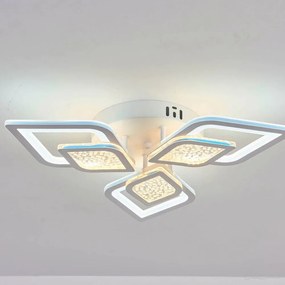 Lustra LED Cu Telecomanda, Elit's, EsnM408-3, 75W, Alb