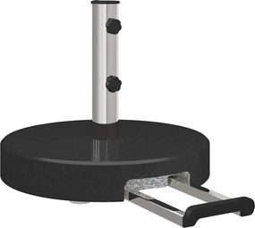 vidaXL Bază pentru umbrelă Negru Ø 45 x 37.5 cm Granit