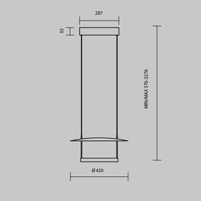 Lustra LED suspendata iluminat ambiental Ambience 1, D-42cm