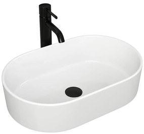 REA-U0600 - Lavoar pentru blat ALMA 36x57 cm ceramică/alb lucios