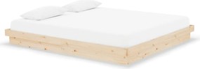 vidaXL Cadru de pat Super King, 180x200 cm, lemn masiv