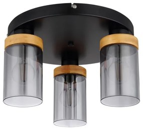 Lustră aplicată FINCA 3xE27/40W/230V metal/lemn Globo 15557-3D
