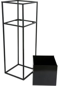 Suport pentru flori 70x24 cm, negru