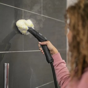 Aparat de curatat cu abur Karcher SC 3 EasyFix, 1900 W, 1 l, 3,5 bari, 75 m², Incalzire in 30 de sec, Alb/Negru