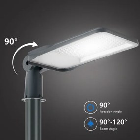 Brilagi-LED Lampă de exterior cu stâlp și braț de 4 m URBANLIGHT LED/200W/230V antracit IP65