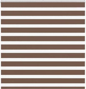 vidaXL Jaluzea tip zebra maro lățime țesătură 135,9 cm poliester