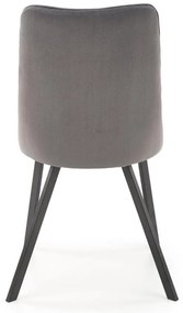 Scaun de bucaterie Nyx, gri/negru