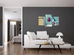 Tablou cu veteran turcoaz (90x60 cm)