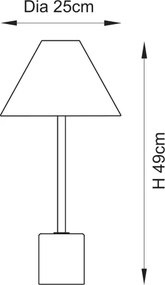 Endon 114211 - Lampă de masă 1xE14/7W/230V bej/alamă