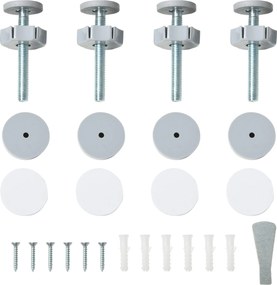 PawHut Poartă pentru Câini de Talie Mică și Medie cu Dublă Încuietoare și Închidere Automată, 76-103x4.2x77 cm, Alb | Aosom Romania