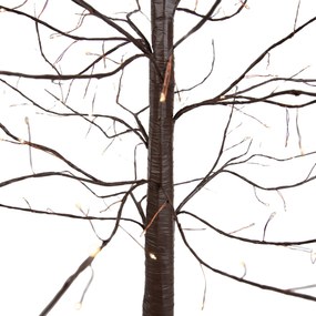 Lampă de podea de Crăciun maro, sub formă de copac, 180 cm, incl. LED cu temporizator IP44 - Ki