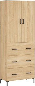 vidaXL Dulap înalt, stejar sonoma, 69,5x34x180 cm, lemn compozit