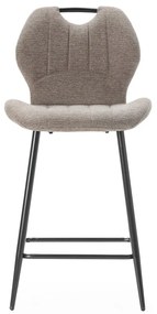 Scaune de bar maro deschis 2 buc. (înălțime șezut 65 cm) Muli – Marckeric