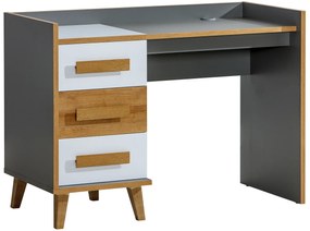 Masă de scris typ W8 Wendy (antracit + alb + stejar wotan). 1040779