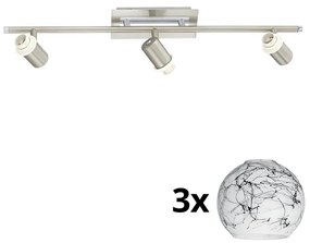 Spot LED Eglo MY CHOICE 3xE14/40W/230V crom/alb/negru