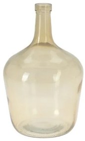 Vas Ophelia din sticla reciclata, galben, 13x25 cm