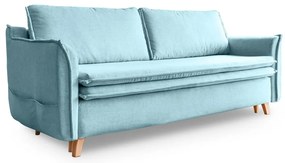 Canapea albastru-deschis extensibilă 225 cm Charming Charlie – Miuform