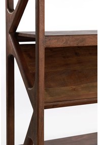 Bibliotecă maro din lemn de acacia 120x160 cm Yuki – Light &amp; Living