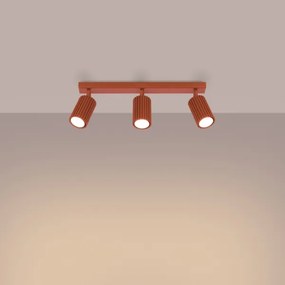 Spot Sollux SL.1638 KARBON 3xGU10/10W/230V roșu