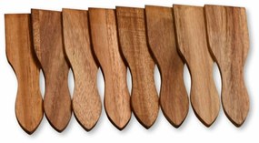 Kesper 28968 Set de spatule raclette 8 bucățiacacia , 13 x 3,5 cm