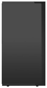 Servanta, negru extralucios, 120 x 36 x 69 cm, PAL 1, negru foarte lucios