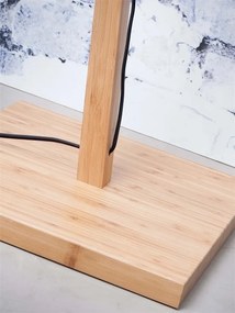 Lampa de podea eco din iuta Iguazu S 40cm, negru/ natur