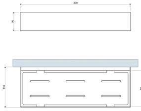 Omnires Uni cos de baie auriu UN10335GLB