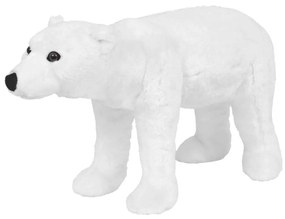 vidaXL Urs polar din pluș de jucărie alb xxl