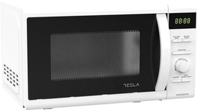 Cuptor cu microunde Tesla MW2060MW, 20 litri, 700W, Afisaj digital, Dezghetare, Gratar, Alb