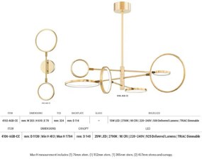 Aplica de perete LED dimabila design modern SATURN