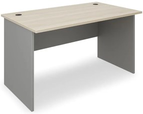Masa SimpleOffice 140 x 80 cm, stejar deschis / gri