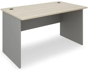 Masa SimpleOffice 140 x 80 cm, stejar deschis / gri