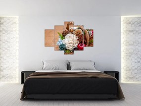 Tablou cu coș din nuiele (150x105 cm)