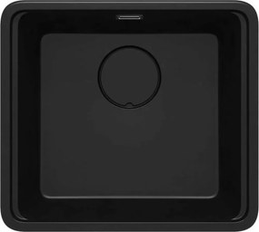 Chiuveta granit sub blat Deante Momi negru 45x50 cm