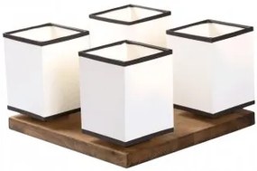 Plafoniera rustica 4 becuri E14 Bendis EL0040208 Erste