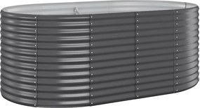 vidaXL Strat înălțat grădină 175x100x68 cm oțel galvanizat