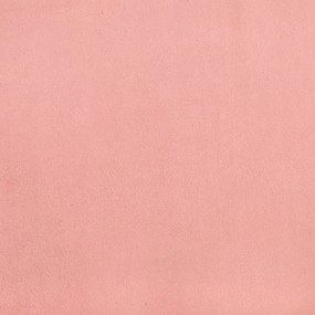 Cadru de pat cu tablie, roz, 90x200 cm, catifea Roz, 90 x 200 cm, Design cu nasturi