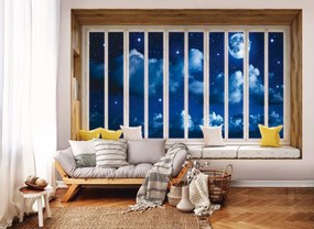 Fototapet - Cerul nocturn în geam (152,5x104 cm), în 8 de alte dimensiuni noi