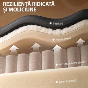 HOMCOM Fotoliu Relax Reclinabil Manual 155° cu Suport pentru Picioare din piele ecologică PU, pentru Living și Dormitor, Negru | Aosom Romania