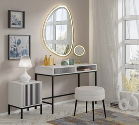 Măsuță consolă F Rowanna (alb + Negru). 1125088