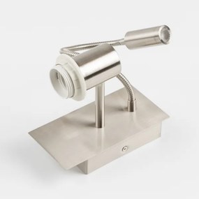 Lampă LED de perete Brilagi NUBILA 1xE27/25W/230V + LED/3W crom mat/mov