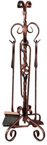 Set ustensile pentru curatare E emineu sau soba din fier forjat, 71 cm ,   Jar