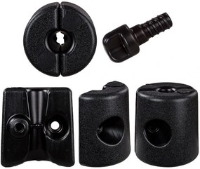 Set de 4 greutăți INSTENT pentru corturi de grădină - negru